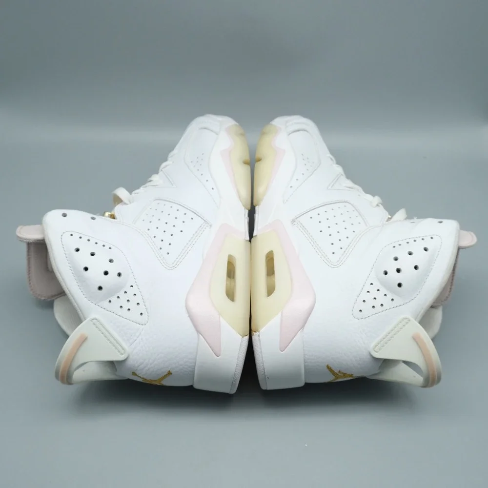 Nike Air Jordan 6 Retro Gold Hoops Wmns 11 Men 9.5 White Pink DH9696-100